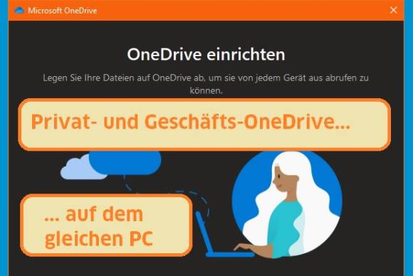 Büro-OneDrive auf dem Privat-PC einrichten 