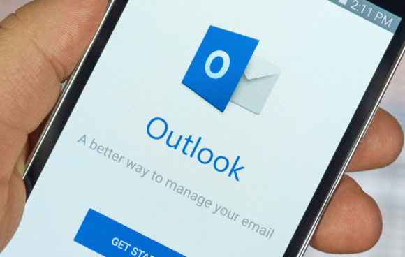 Outlook-App auf dem Smartphone 